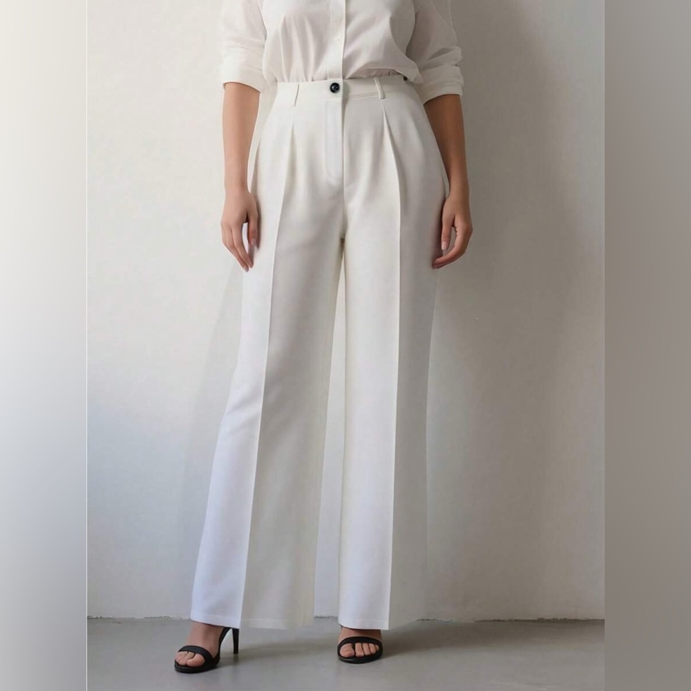 High-Waisted Wide Leg Pants - Picture 2 of 14